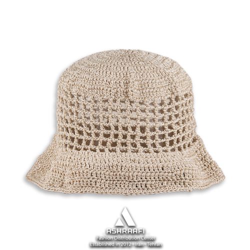 Crochet-Bucket-Hat-HA199-01 کلاه زنانه Crochet Bucket Hat HA199