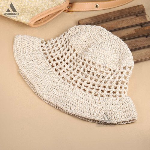 Crochet-Bucket-Hat-HA199-03 خرید کلاه باکت زنانه