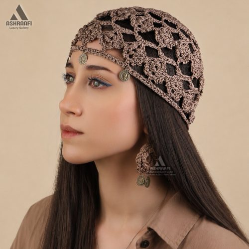 Crochet Hat & Earrings HA198