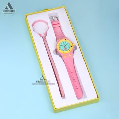 ساعت اودمار پیگه سواچ صورتی