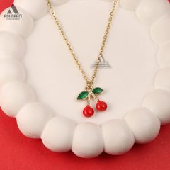 Cherry-Necklace-02 گردنبند مدل گیلاس
