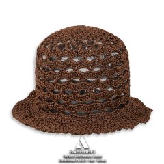 Crochet-Bucket-Hat-HA205-01 کلاه باکت زنانه Crochet Bucket Hat HA205