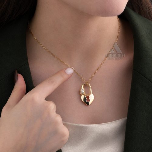 Heart Padlock Necklace G