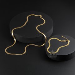 Herringbone Necklace & Bracelet G-01