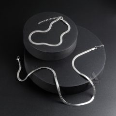 Herringbone Necklace & Bracelet S-01