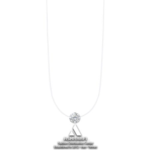 گردنبند تک نگین بند نامرئی Invisible Solitaire Necklace