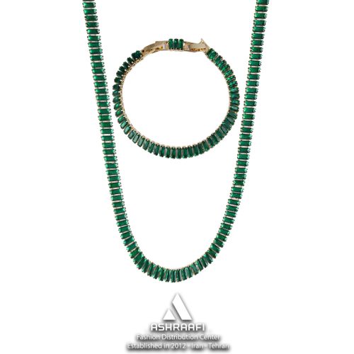 ست دستبند و گردنبند تنیسی Tennis Necklace & Bracelet G01