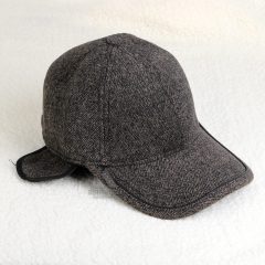 Tweed-Earflap-Cap-HA211-03 کلاه قهوهای گوشدار