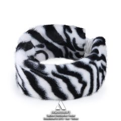 هدبند روسی Zebra Faux Fur Headband