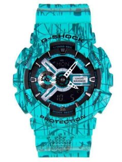 ساعت آبی رنگ جی شاک G-Shock GA-110SLF