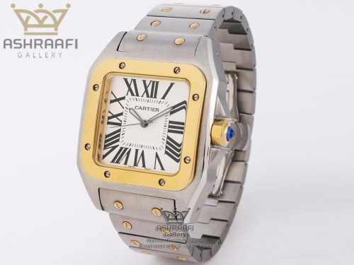 کارتیه سانتوس فلزی Cartier Santos 100-2CFS