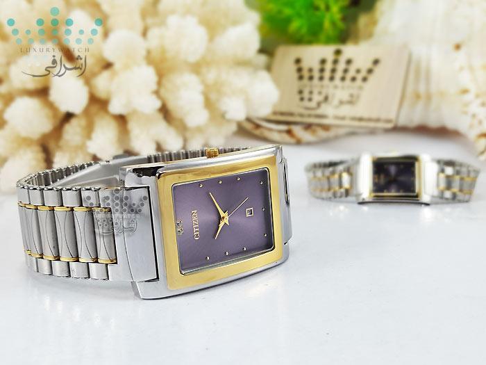 ساعت ست زنانه و مردانه سیتیزن مسطتیل شکل - Citizen 121-11G