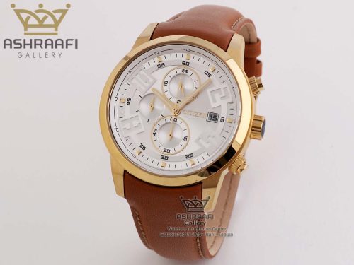 فروش ساعت بند قهوه ای روشن سیتیزن Citizen 18136O