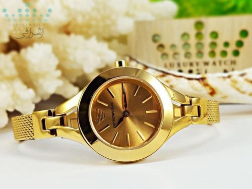 ساعت زنانه بند حصیری امپریو آرمانی EMPORIO ARMANI AR-7329