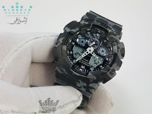عکس روی دست ساعت چریکی G-Shock GA-100CMF
