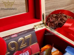 فروش جعبه ساعت مچی تزئین شده با شکلات Gift Box ashraafi-A1