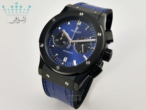 ساعت هوبلو بند آبی و مشکی HUBLOT Big Bang 135