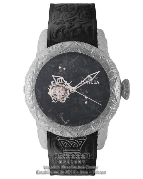 ساعت مشکی و نقره ای دراگون دیزاین اینوکتا Invicta S1 Dragon 2B