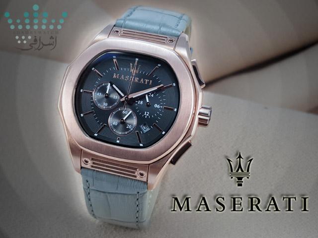 عکس تبلیغاتی از ساعت Maserati Fuoriclasse R9