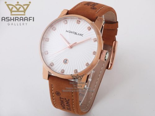 ساعت بند شتری مون بلان Mont Blanc E1688WBR