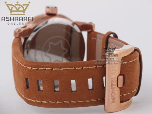 ساعت بند قهوه ای Mont Blanc E1688WBR