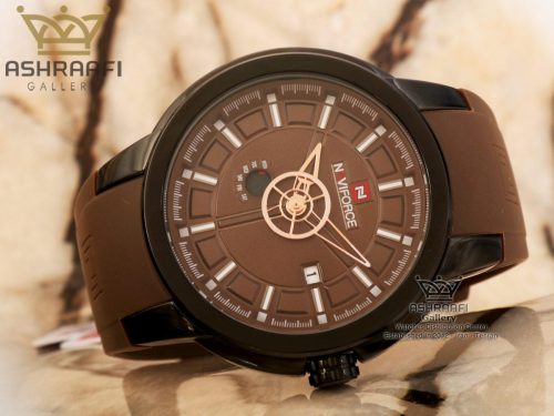 ساعت نیوی فورس صفحه قهوه ای Naviforce NF9107M