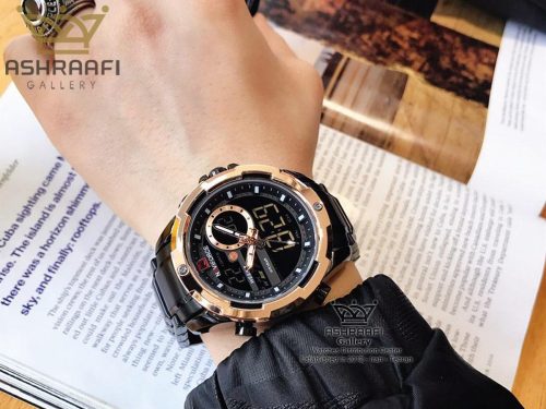 عکس روی مچ ساعت نیوی فورس اورجینال تمام فلزی Naviforce NF9120M