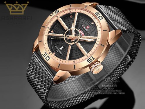 فروش ساعت مردانه بند حصیری نیوی فورس Naviforce NF9155M