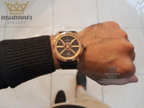 عکس روی دست ساعت بند حصیری Naviforce NF9155M
