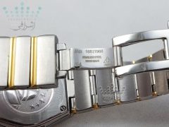 Omega-Constellation-102-07 بند ساعت کانسلیشن زنانه با صفحه قهوه ای مدل Omega Constellation-102-07