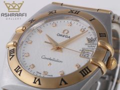 Omega-Constellation-OL55-05 امگا میخ طلا نگین دار Omega Constellation OL55