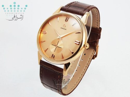 امگا اتوماتیک بند چرم قاب مسی Omega Deville Co24