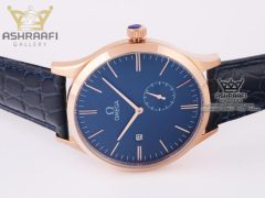 ساعت سورمه ای تیره مردانه Omega Hour vision 98