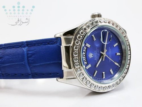 ساعت رولکس زنانه نگین دار مدل DateJust 1623-05