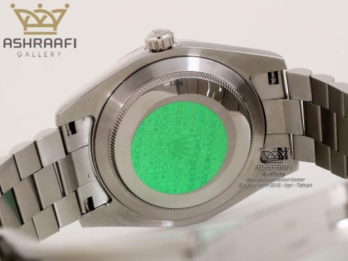 درب پشت ساعت رولکس دی دیت تمام سیلور ROLEX Day Date SY1