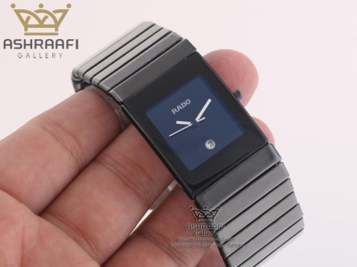 ساعت صفحه سورمه ای رادو مربع Rado-538