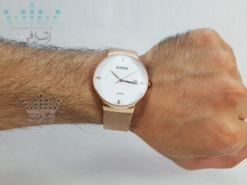 عکس روی دست ساعت بند حصیری Rado 8038-09