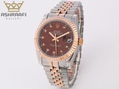 ساعت صفحه قهوه ای رولکس Rolex datejust Sh2C