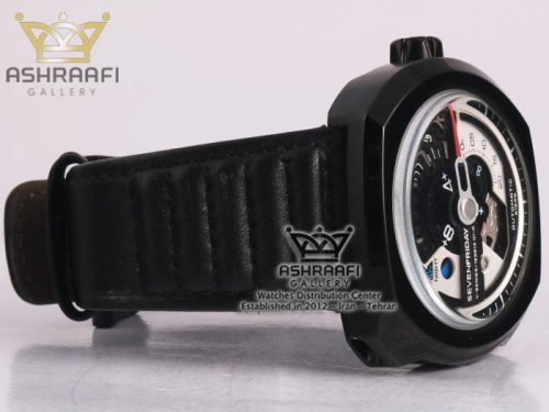 ساعت بند چرم مشکی SEVENFRIDAY SF-V2-B