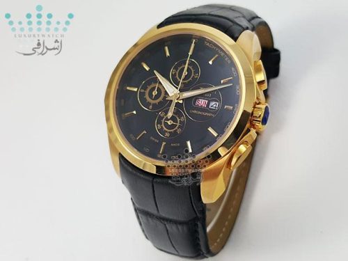 ساعت مردانه تیسوت بند چرم مشکی TISSOT T032527A-KG