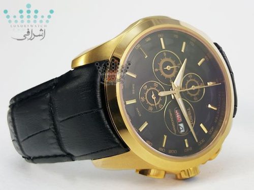 ساعت تیسوت بند چرم مشکی TISSOT T032527A-KG