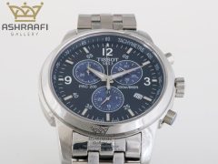 ساعت تیسوت صفحه سورمه ای سه موتوره Tissot PRC200 T81
