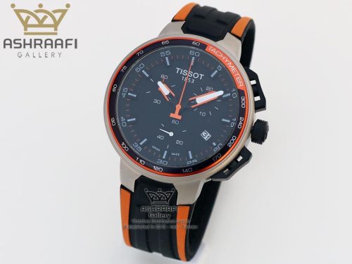 ساعت مشکی نارنجی تیسوت سری تی ریس توردو فرانس