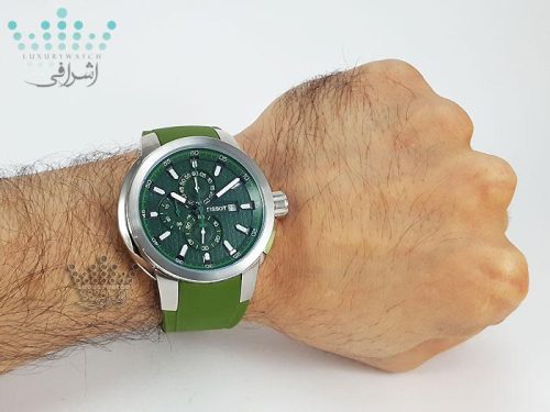 عکس روی دست ساعت تیسوت سبزTissot T007236GB