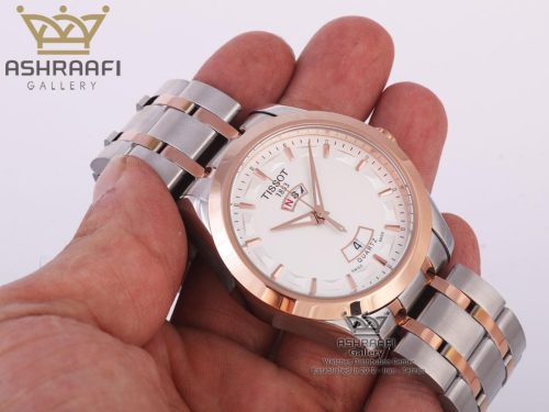 تصویر روی دست ساعت تمام فلزی تیسوت Tissot T035.407