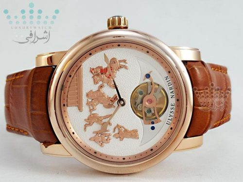 ساعت اولیس ناردین با صفحه طرح جنگو Ulysse-Nardin-756-06