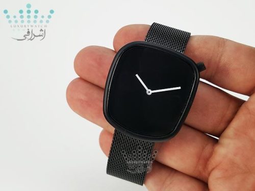 ساعت مشکی بند فلزی بلبل bulbul Pebble-K1