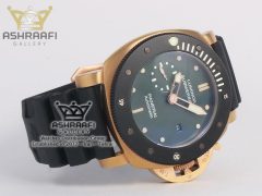 پنرای رزگلد صفحه سبز بند پلاستیکیpanerai submersible SB3