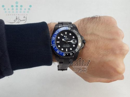 rolex-gmt-master-ii-k-07 نمای روی مچ ساعت رولکس جی ام تی مستر