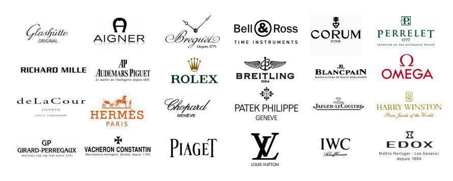 لوگوی ساعت مچی ‌های جهان